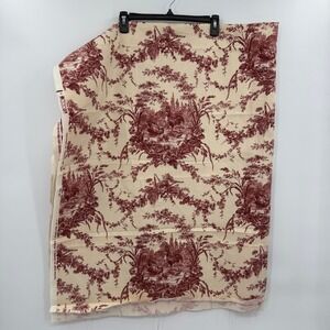 Waverly Toile Fabric La Petite Ferme Red Roosters Chicken French Country 70.5x55